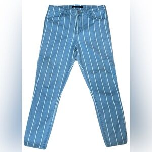Pinstripe Skinny Jeans